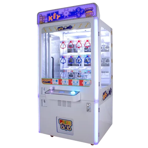 Máquina Key Master de 15 premios, vista en ángulo de 45°